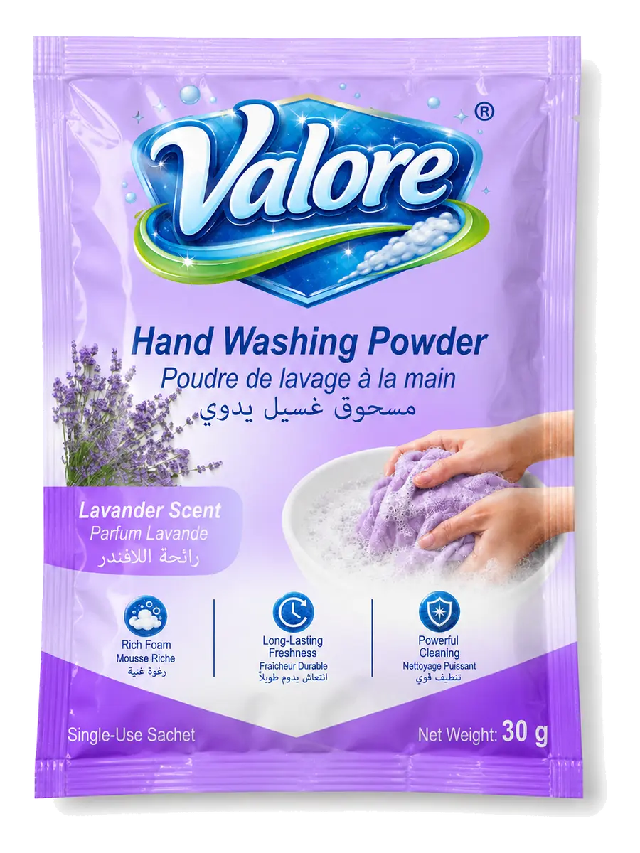 Valore Lavender 30 g hand washing detergent powder sachet